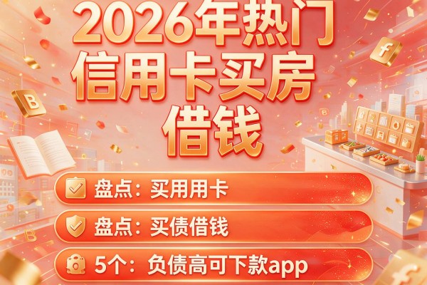 2026年热门信用卡买房和借钱，盘点5个负债高可下款app