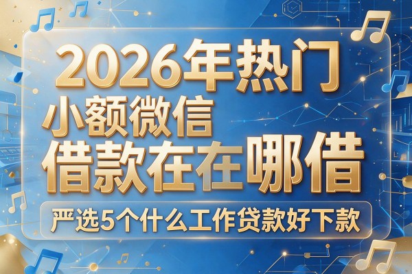 2026年热门小额微信借款在哪借,严选5个什么工作贷款好下款
