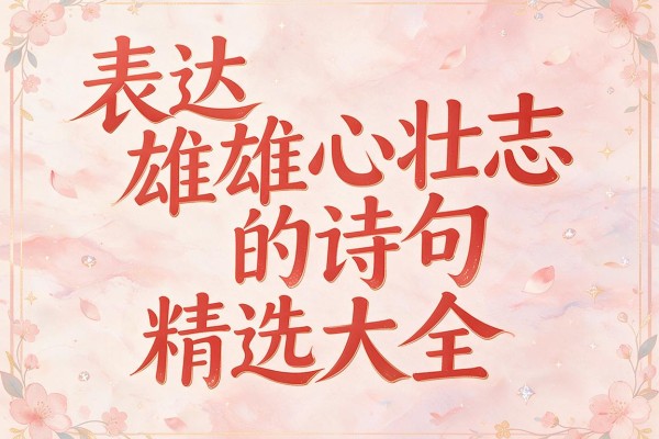 表达雄心壮志的诗句精选大全