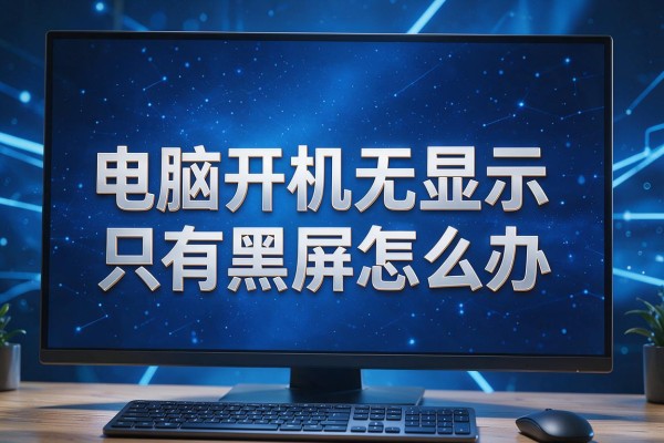 电脑开机无显示只有黑屏怎么办