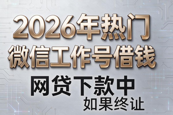 2026年热门微信工作号借钱,网贷下款中如果终止