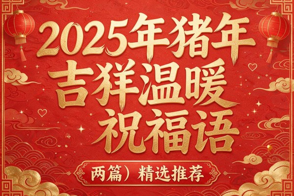 2025年猪年吉祥温暖祝福语(两篇)精选推荐