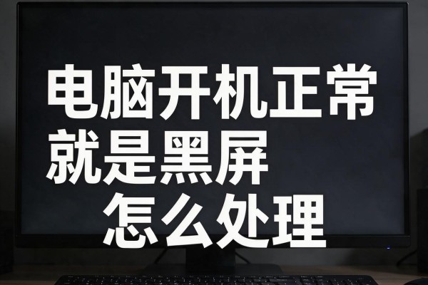电脑开机正常就是黑屏怎么处理