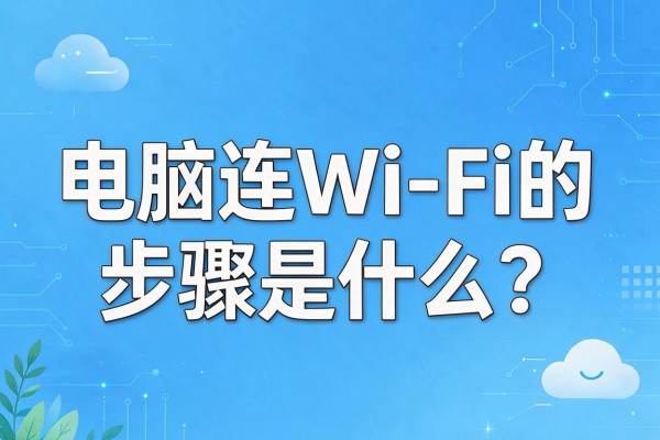 电脑连Wi-Fi的步骤是什么？