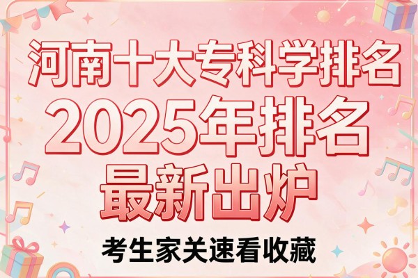 河南十大专科学校排名2025年排名最新出炉考生家长速看收藏