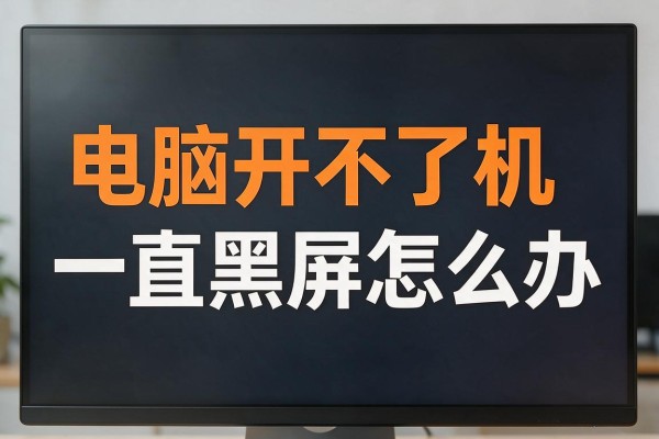 电脑开不了机一直黑屏怎么办