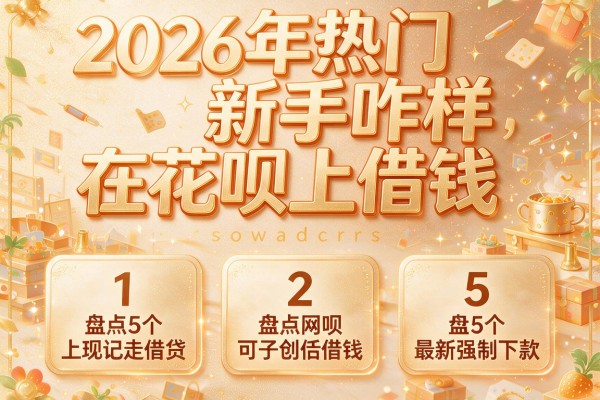 2026年热门新手咋样在花呗上借钱,盘点5个最新强制下款的网贷
