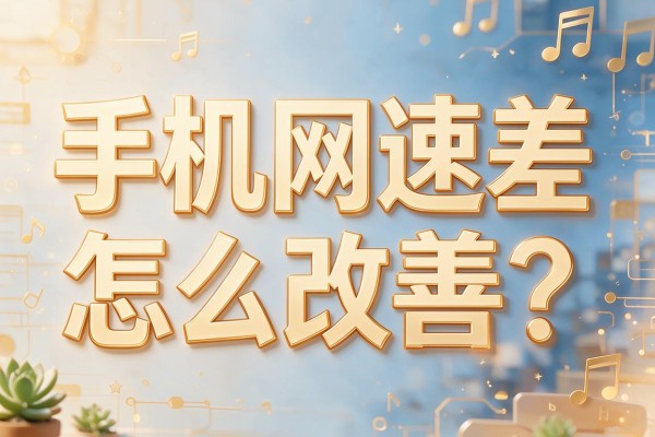 手机网速差怎么改善?