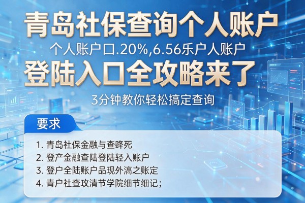 青岛社保查询个人账户登陆入口全攻略来了 3分钟教你轻松搞定查询