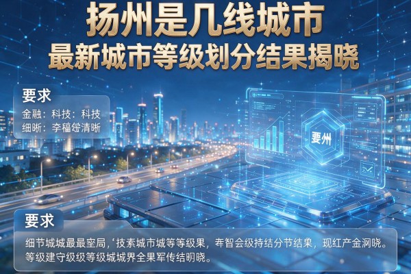 扬州是几线城市 最新城市等级划分结果揭晓
