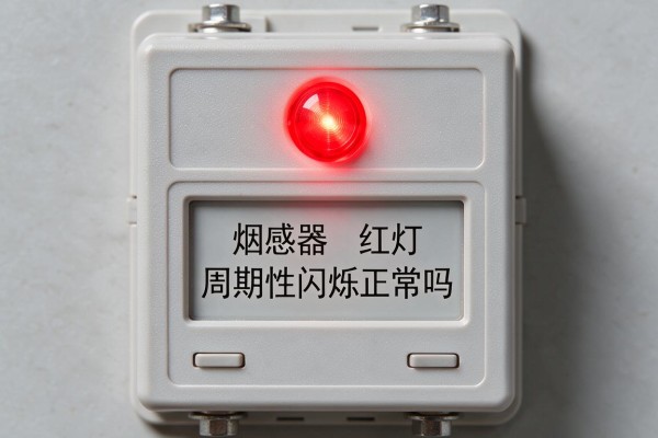 烟感器红灯周期性闪烁正常吗