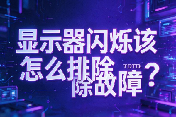 显示器闪烁该怎么排除故障?