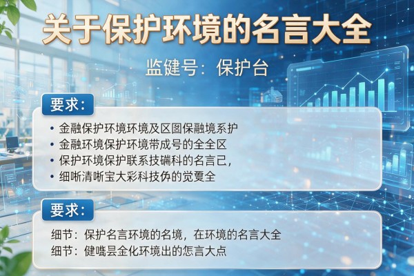 关于保护环境的名言大全
