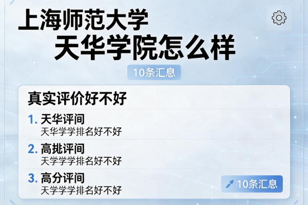 上海师范大学天华学院怎么样 真实评价排名好不好(10条汇总)