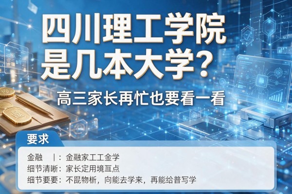 四川理工学院是几本大学?高三家长再忙也要看一看