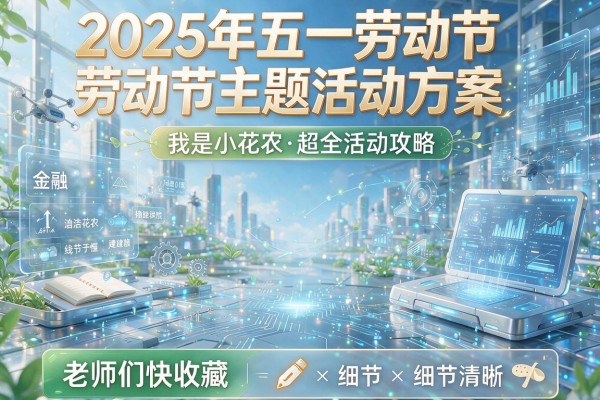 2025年五一劳动节主题活动方案 我是小花农 超全活动攻略 老师们快收藏