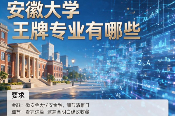 安徽大学王牌专业有哪些看完这篇全明白建议收藏
