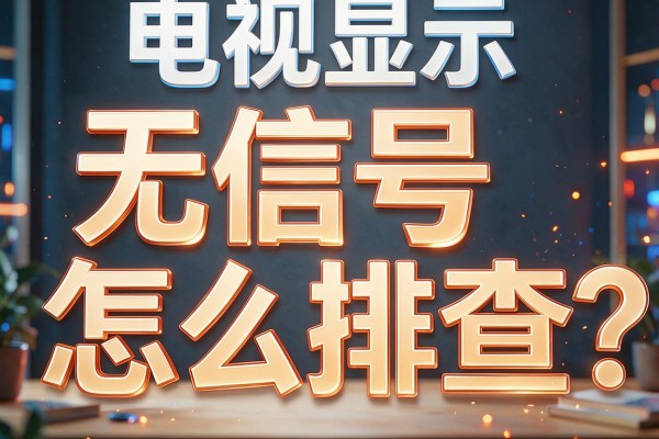 电视显示‘无信号’怎么排查?