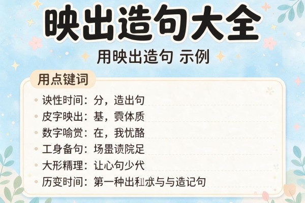 映出造句大全-用映出造句示例