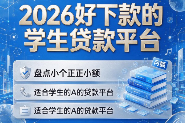 2026好下款的学生贷款平台，盘点五个适合学生的贷款平台正规小额