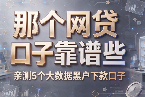 那个网贷口子靠谱些,亲测5个大数据黑户下款口子