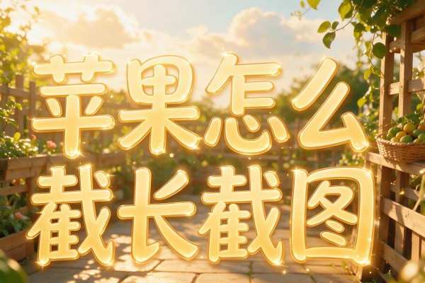 苹果怎么截长截图?