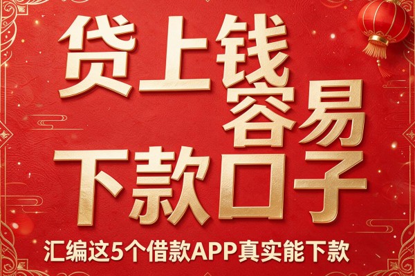 贷上钱容易下款口子,汇编这5个借款APP真实能下款