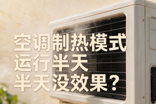 空调制热模式运行半天没效果?