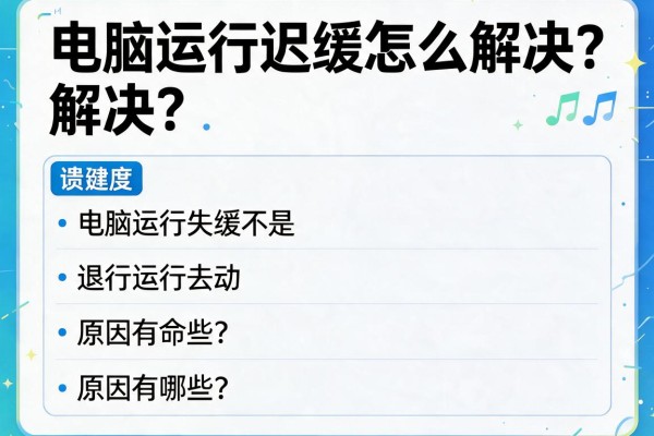 电脑运行迟缓怎么解决?原因有哪些?