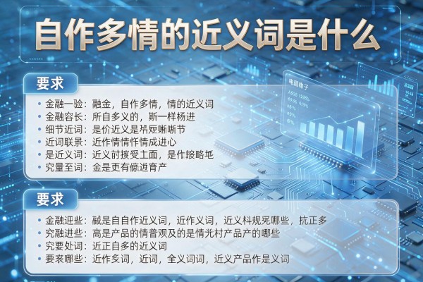 自作多情的近义词是什么,自作多情的近义词有哪些