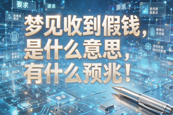 梦见收到假钱是什么意思有什么预兆