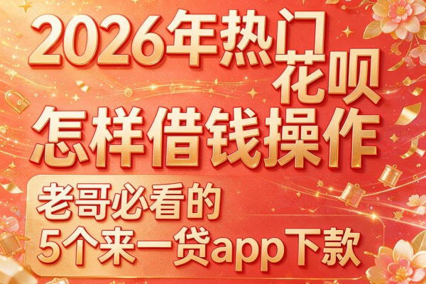 2026年热门花呗怎样借钱操作,老哥必看的5个来一贷app下款