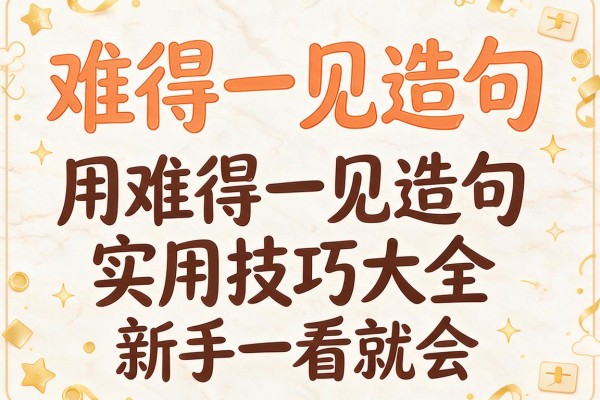 难得一见造句-用难得一见造句实用技巧大全新手一看就会
