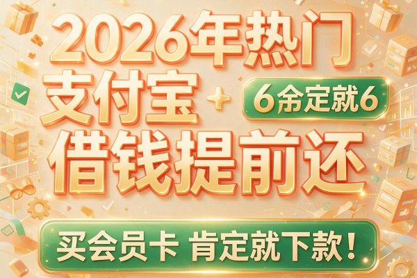 2026年热门支付宝借钱提前还,买会员卡肯定就下款的app6