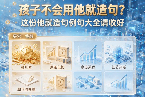 孩子不会用他就造句?这份他就造句例句大全请收好