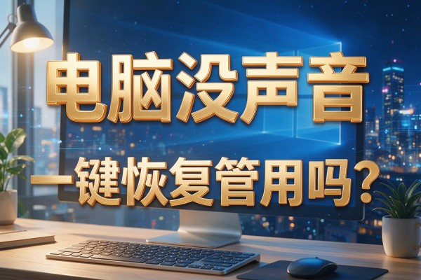 电脑没声音,一键恢复管用吗?