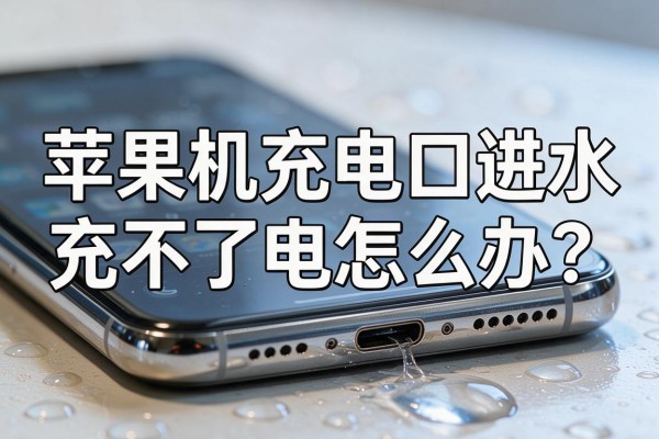苹果手机充电口进水充不了电怎么办?
