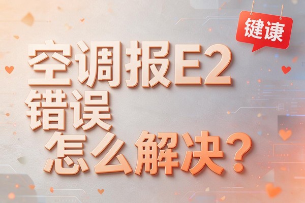 空调报E2错误怎么解决?