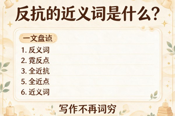 反抗的近义词是什么?一文盘点反抗的近义词,写作不再词穷