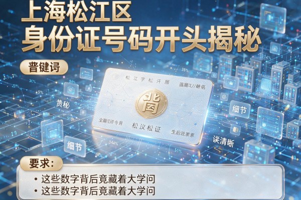 上海松江区身份证号码开头揭秘 这些数字背后竟藏着大学问