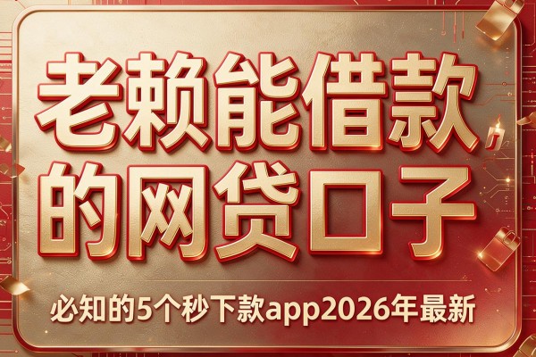 老赖能借款的网贷口子,必知的5个秒下款app2026年最新