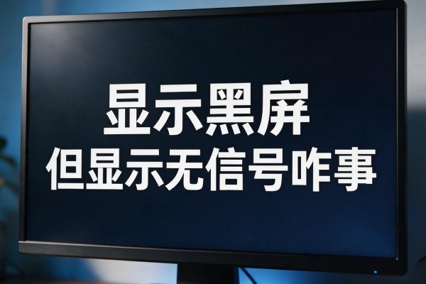 显示器黑屏但显示无信号咋回事