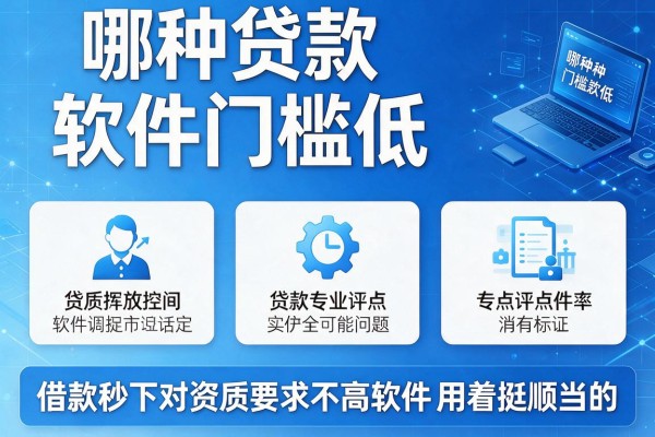 哪种贷款软件门槛低,专业评点这五个借款秒下对资质要求不高软件用着挺顺当的