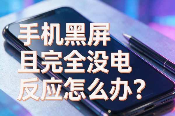 手机黑屏且完全没电反应怎么办?