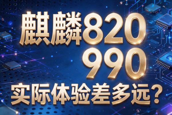 麒麟820和990实际体验差多远?