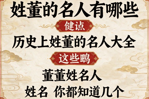 姓董的名人有哪些 历史上姓董的名人大全 这些董姓名人你都知道几个