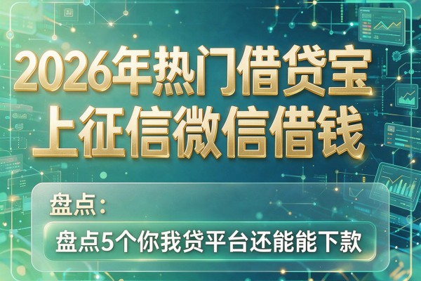 2026年热门借贷宝上征信微信借钱,盘点5个你我贷平台还能能下款