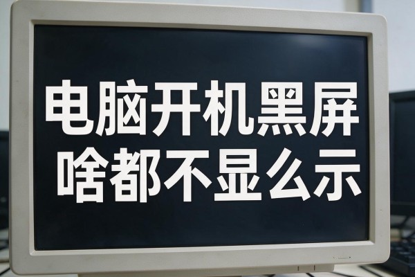 电脑开机黑屏啥都不显示怎么办