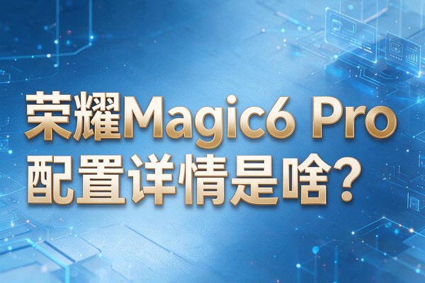 荣耀Magic6 Pro配置详情是啥?
