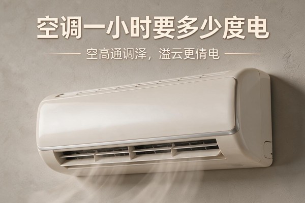 空调一小时要多少度电